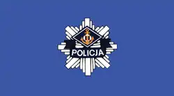 Polish Police vessels flag