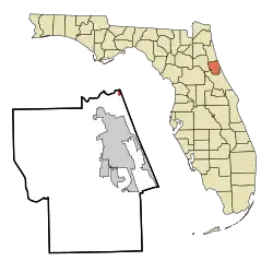 Location in Flagler County and the state of Florida