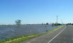 Flooding of the Hunter and Williams Rivers in Nelsons Plains during 2007.