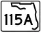 State Road 115A marker