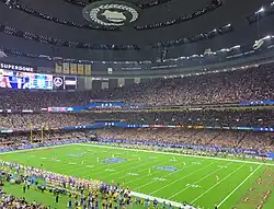 Interior of the Caesars Superdome, Home of the New Orleans Saints