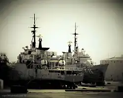ARV General Salóm in dry dock repair on 24 July 2012.