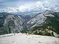 Mount Watkins (left), Clouds Rest (right), viewed from Half Dome