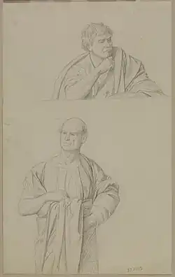 Studies for Slave Market in Ancient Rome (above) and A Roman Slave Market (below), Walters Art Museum