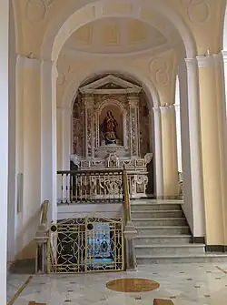 Left side aisle and altar of the Immaculate Conception.