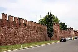 View of the castle's walls.