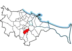 Location of Chełm within Gdańsk