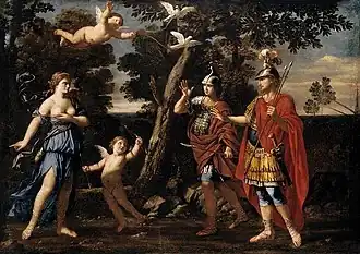Venus Appearing to Aeneas and Achates by Giacinto Gimignani (1st half of 17th cen.)