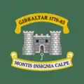 Badge of the castle and key awarded for the Great Siege of Gibraltar.