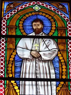Stained glass depicting Giuseppe Di Donna