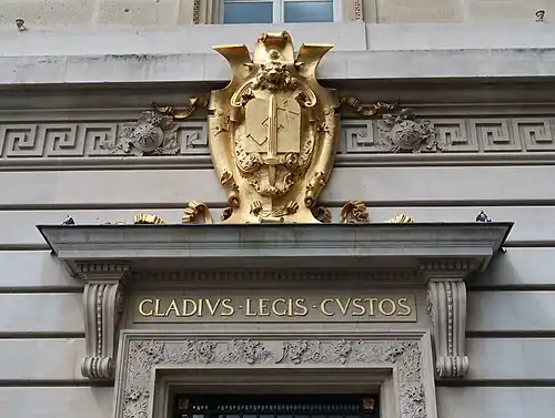 Southeastern turret, entrance door