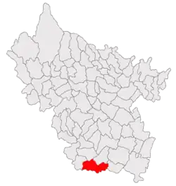 Location in Buzău County