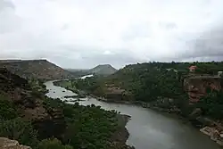 Gokak Valley from the falls cliffs.
