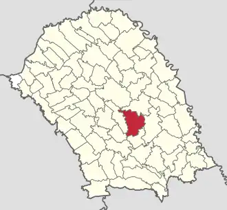 Location in Botoșani County