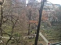 Granary Burying Ground from above