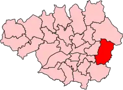 Boundary of Stalybridge and Hyde in Greater Manchester