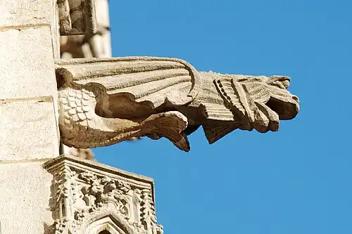 Fantastic creature (dragon head and wings, mermaid tail)