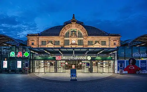 Halle (Saale) Hauptbahnhof, the main railway station