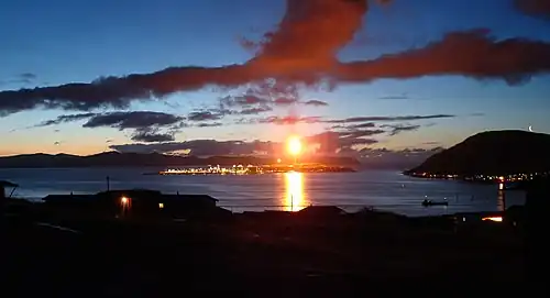 View of the Hammerfest area, including Melkøya