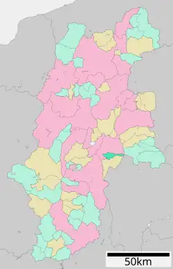 Location of Hara in Nagano Prefecture
