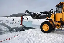 Torne river ice harvest