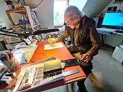 Haukur Halldorsson at work in Tønder Denmark