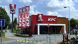A KFC restaurant in Havířov, Czech Republic