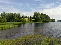 The Lake Maaninkajärvi in the village of Tuovilanlahti, Maaninka.