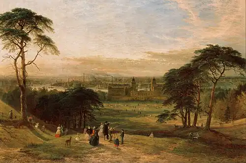 London from Greenwich Hill, 1869