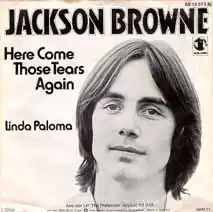 Record single picture sleeve showing Jackson Browne