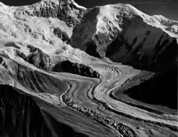 Herron Glacier, mountain glacier, August 8, 1957