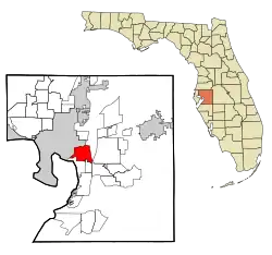Location in Hillsborough County and the state of Florida