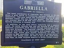 Front side of "Gabriella" marker