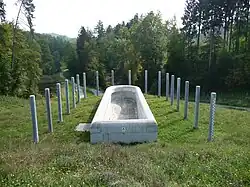 Flood relief (2) with driftwood rake