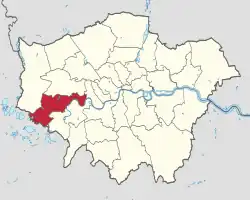 Hounslow shown within Greater London