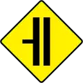 W 013 Side Road on Dual C'way - (No CR Break)