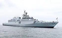 Kavaratti (P31), asw corvettet at sea.