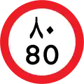 Speed limit (80 km/h)