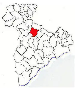 Location in Giurgiu County