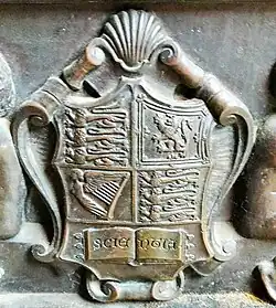 On a plaque to Alfred Beit under Beit Arch