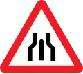 End of dual carriageway
