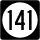 Iowa Highway 141 marker