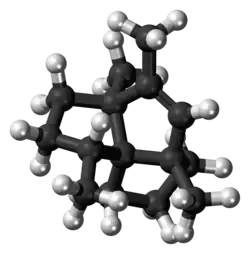 Ball-and-stick model of the isocomene molecule