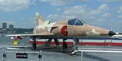 An IAI Kfir of 144 Squadron "Phoenix" in the Intrepid Museum in New York City 2009
