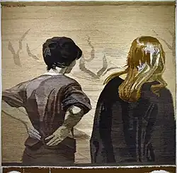 Author's tapestry Reversed Faces, 240 × 247 cm, 1989