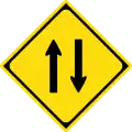 Two-way traffic ahead