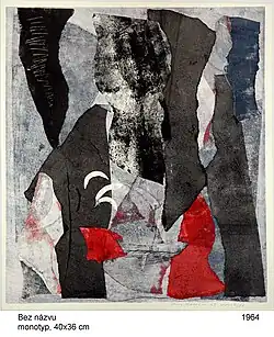 Untitled (monotype) 40 × 36 cm, 1964
