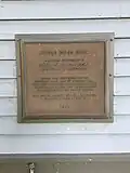 Jethro Wood House, National Historic Landmark plaque