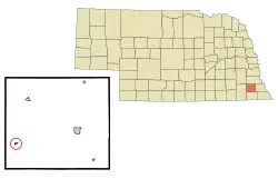 Location of Crab Orchard, Nebraska