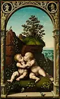 Version by Joos van Cleve sold at Koller in 2012[2]